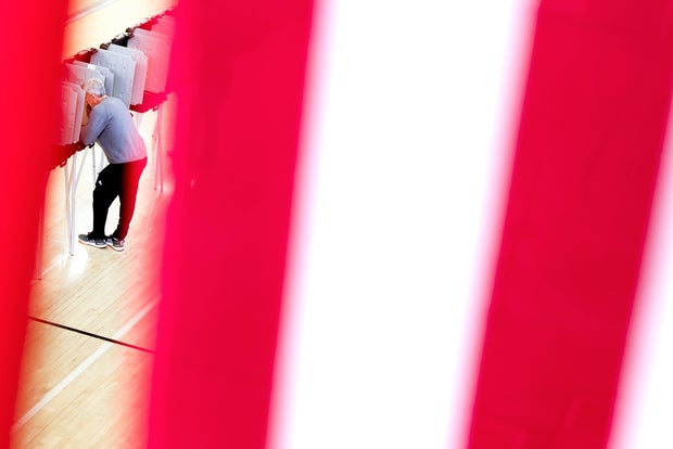 Americans Head To The Polls To Vote In The 2022 Midterm Elections 