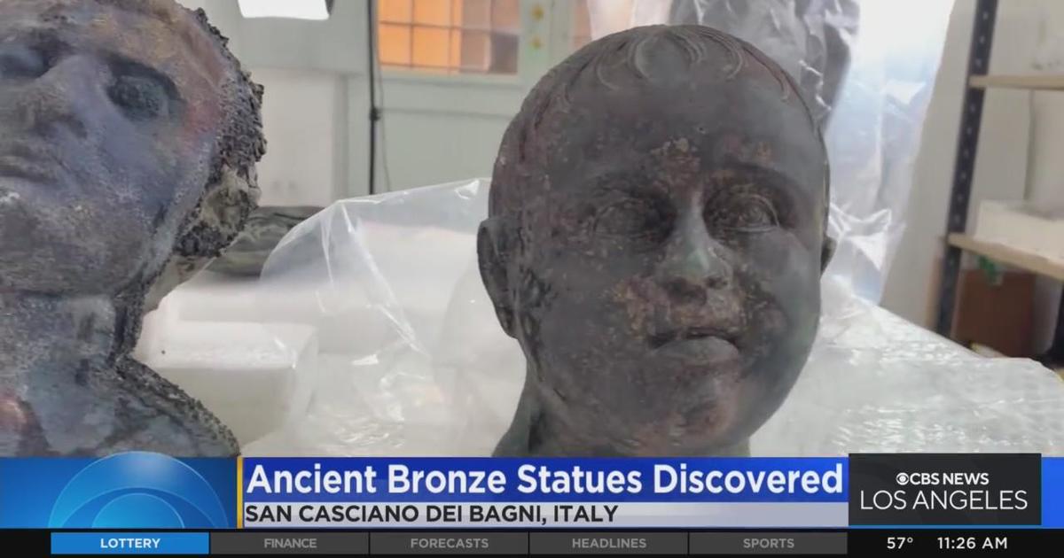 Archaeologists Uncover Ancient Bronze Statues In Italy - CBS Los Angeles