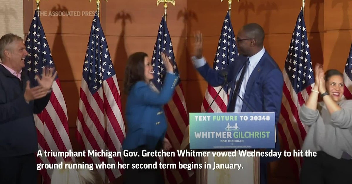 Whitmer pledges focus on Michigan economy after reelection CBS Detroit