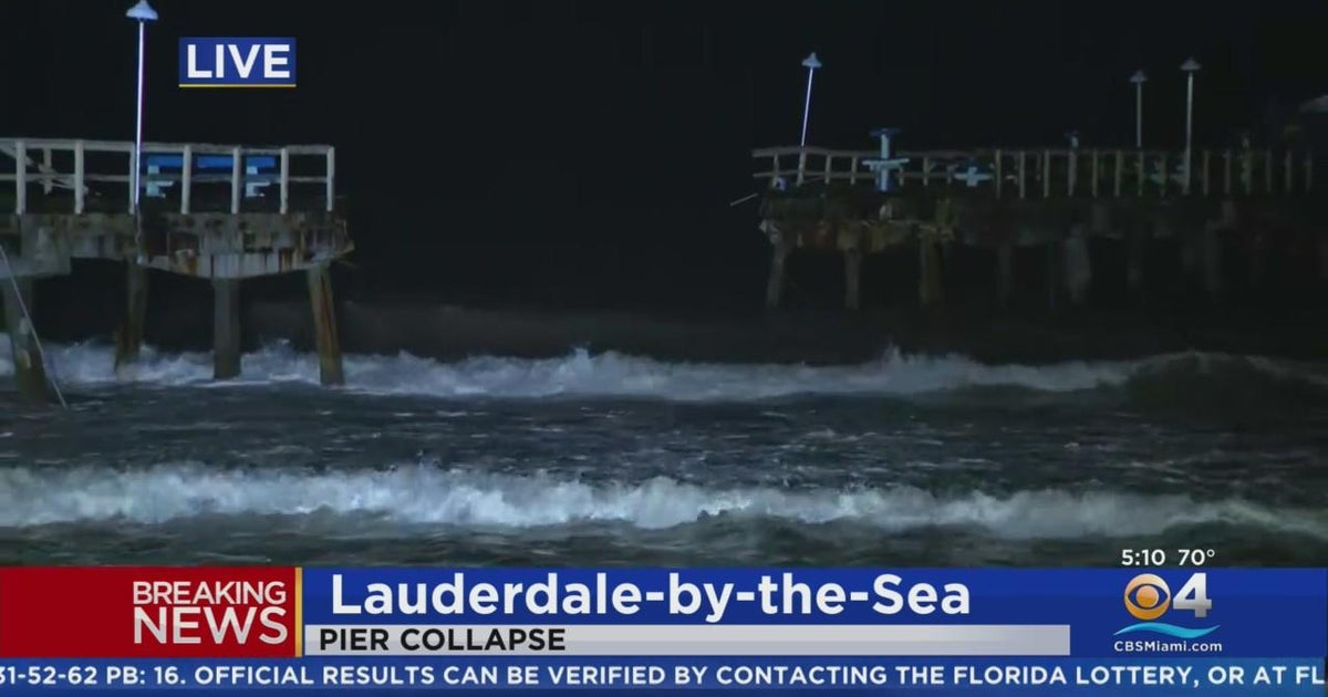 Crashing waves caused partial collapse of Lauderdale-by-the-Sea pier ...