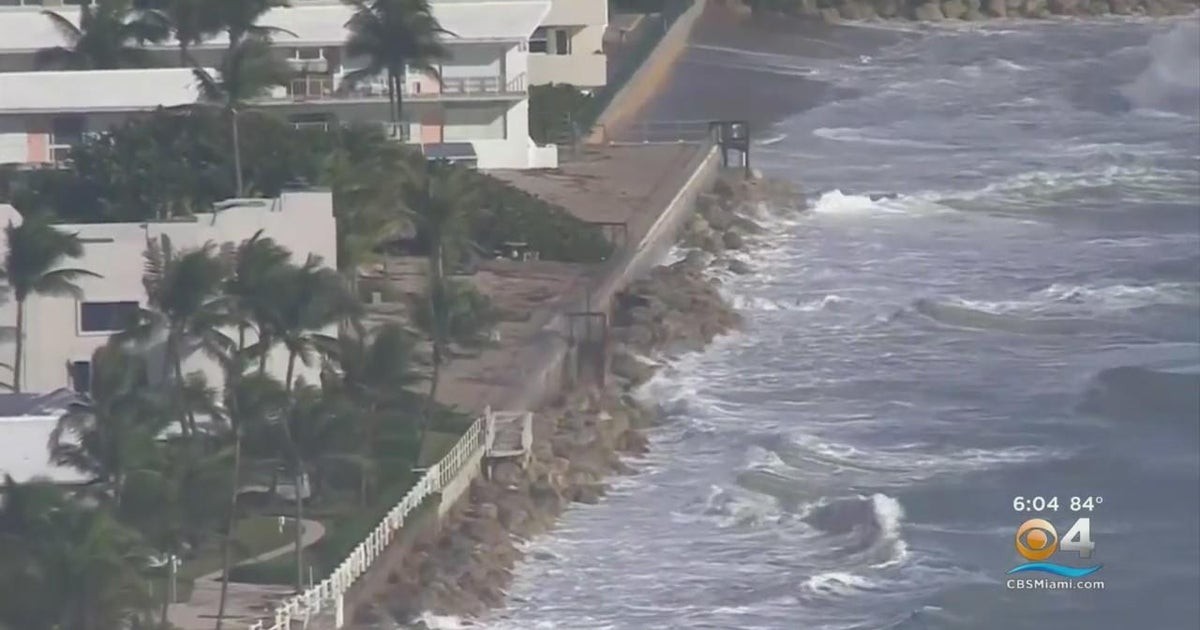 Nicole brings miles of beach erosion to Florida - CBS Miami