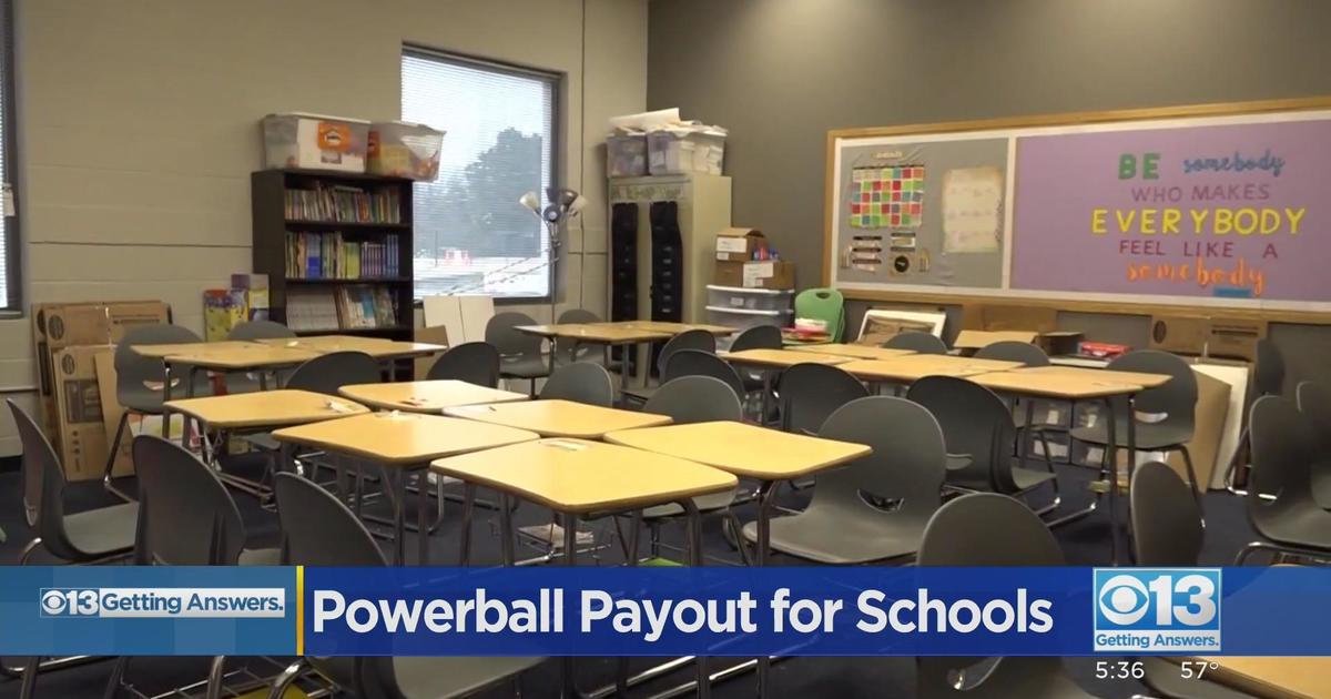 Getting Answers; What is the Powerball payout like for schools? CBS