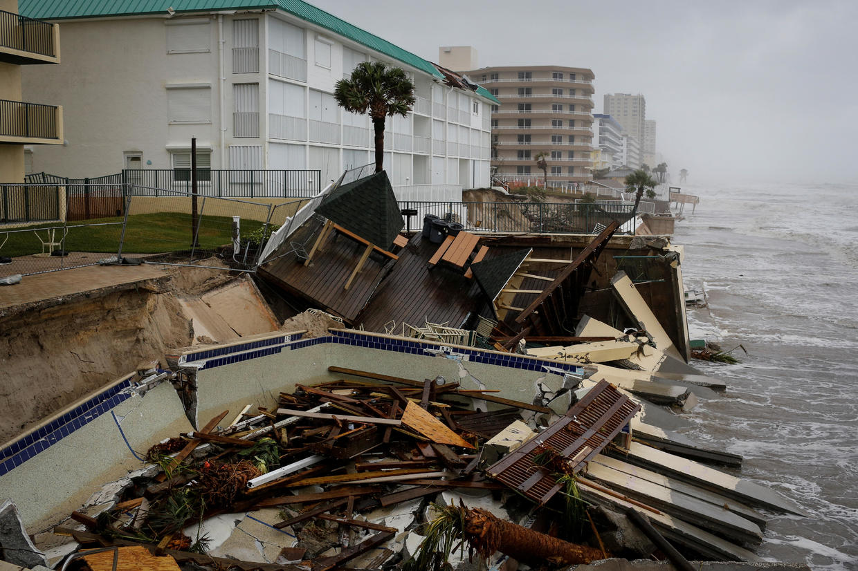 Nicole, Which Hit Florida As Rare November Hurricane, Topples Homes ...