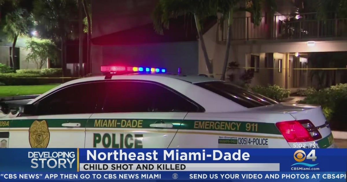 Child dead after shooting in northeast Miami-Dade apartment - CBS Miami