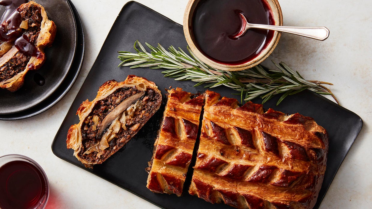 Recipe Vegetarian Mushroom Wellington, from New York Times Cooking