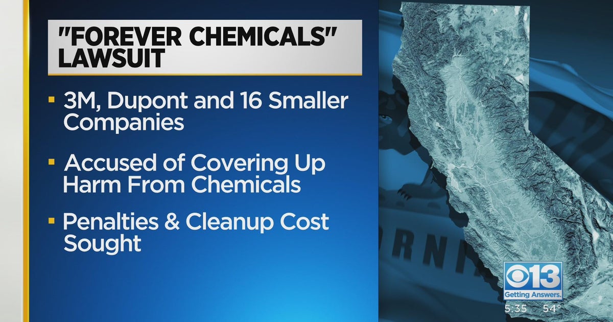 California files lawsuit against several companies over forever chemicals that taint water