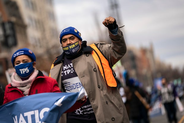 TPS Families March In Washington Urging Congress To Pass Immigration Legislation