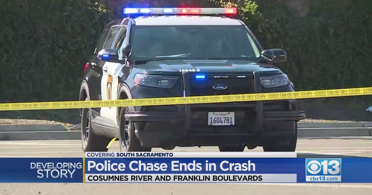 West Sacramento shooting suspect dies in crash fleeing police - CBS ...