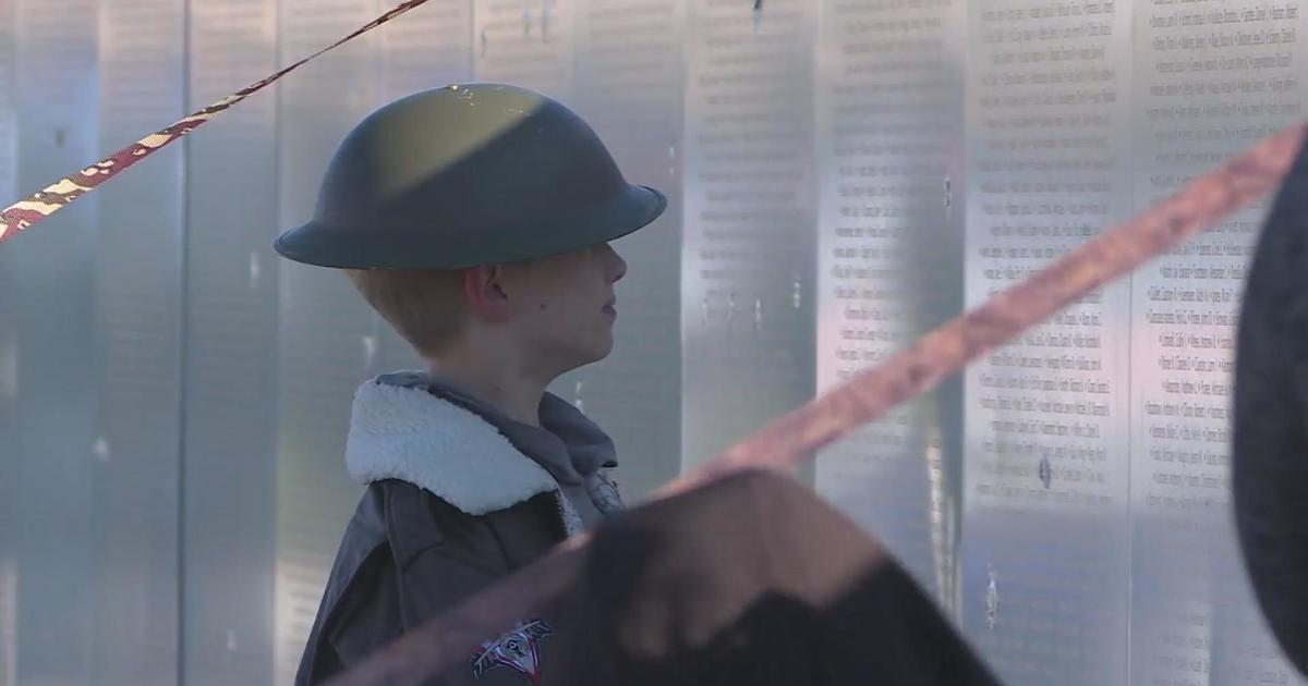 On Veterans Day Remembrance Wall visits Scheels where fallen soldier's