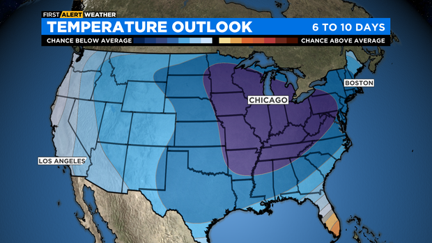 Temperature Outlook on Nov. 13, 2022