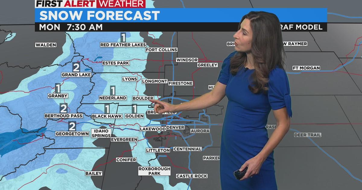 First Alert Weather Day Monday - Snow And Cold Return - CBS Colorado