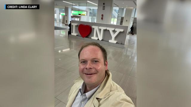 A selfie of John Umberger at LaGuardia Airport 