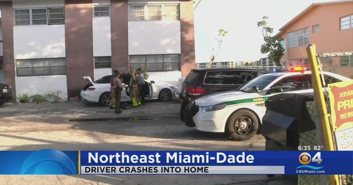 Driver crashes into home CBS Miami