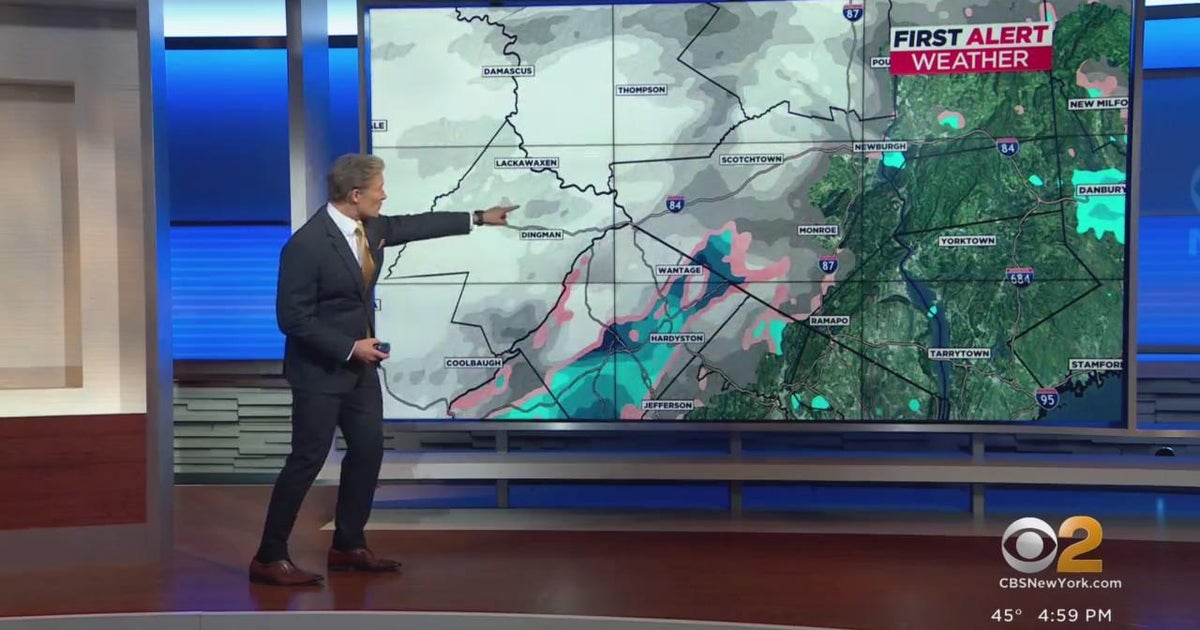 Red Alert issued as rain, snow move into Tri-State Area - CBS New York
