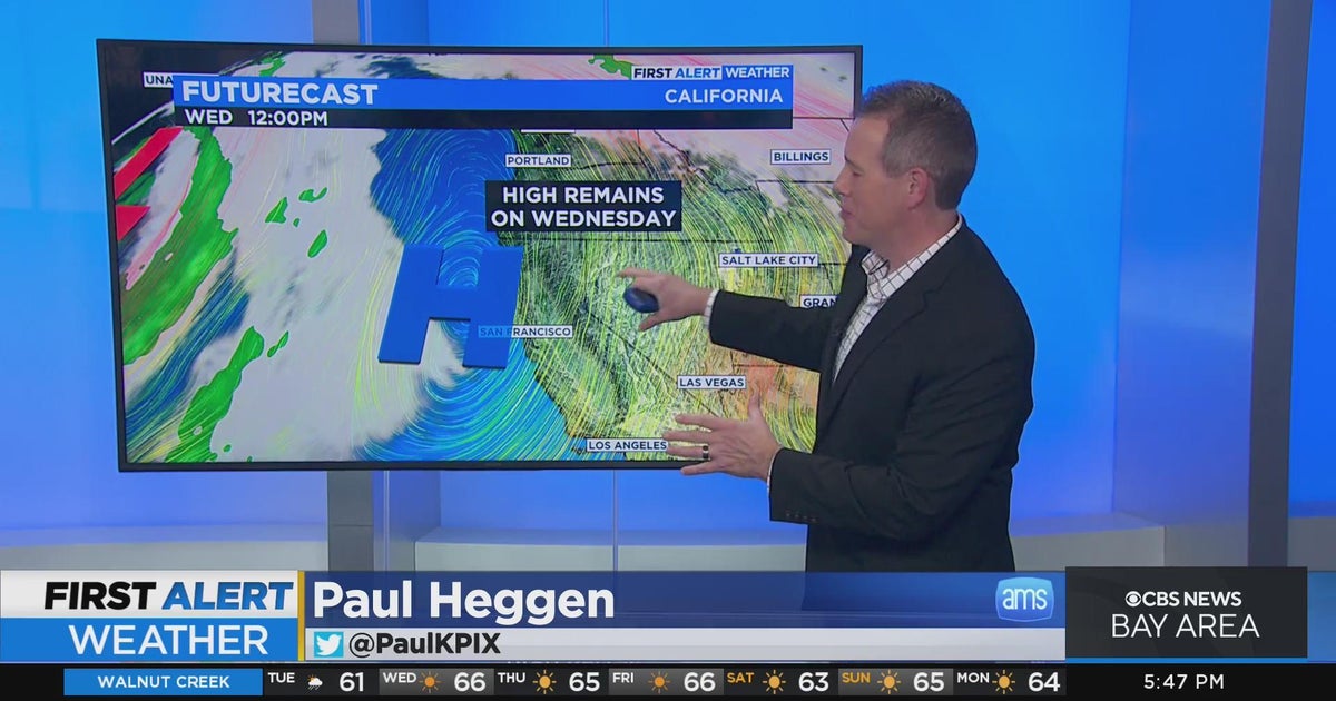 Tuesday night First Alert weather forecast with Paul Heggen - CBS San