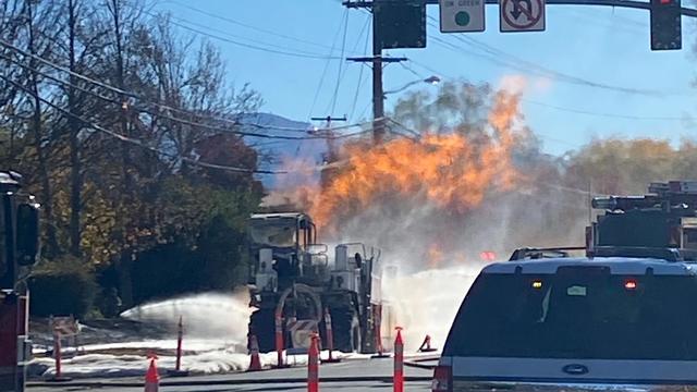 concord gas line fire 