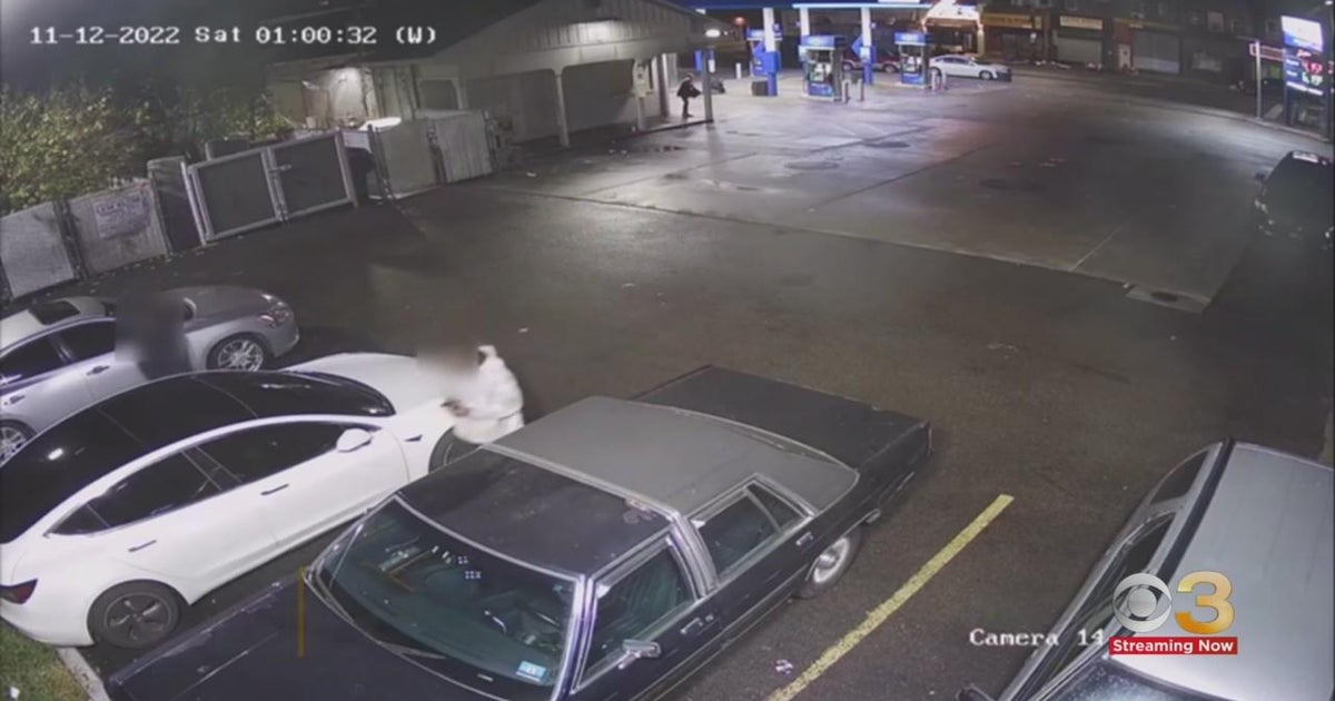 Police search for 3 in gunpoint robbery at Philly gas station - CBS ...