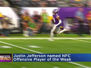 Vikings' Justin Jefferson named NFC Offensive Player of the Week – Twin  Cities