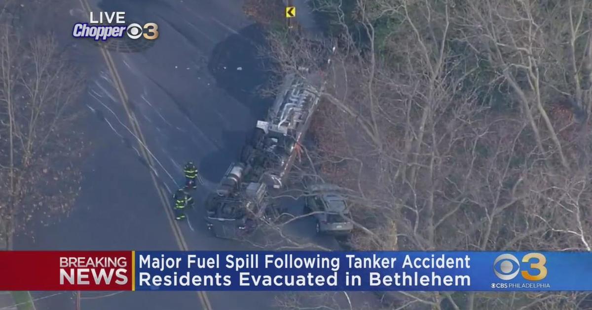 Overturned Gasoline Tanker In Bethlehem Forces Residents To Evacuate ...