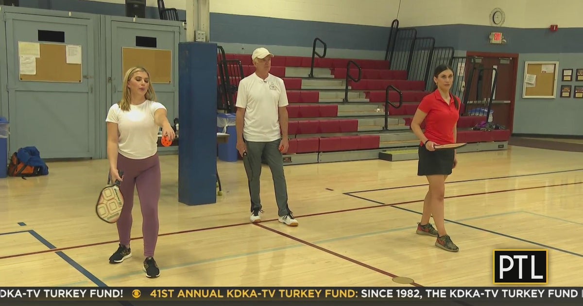Heather learns to play Pickleball CBS Pittsburgh