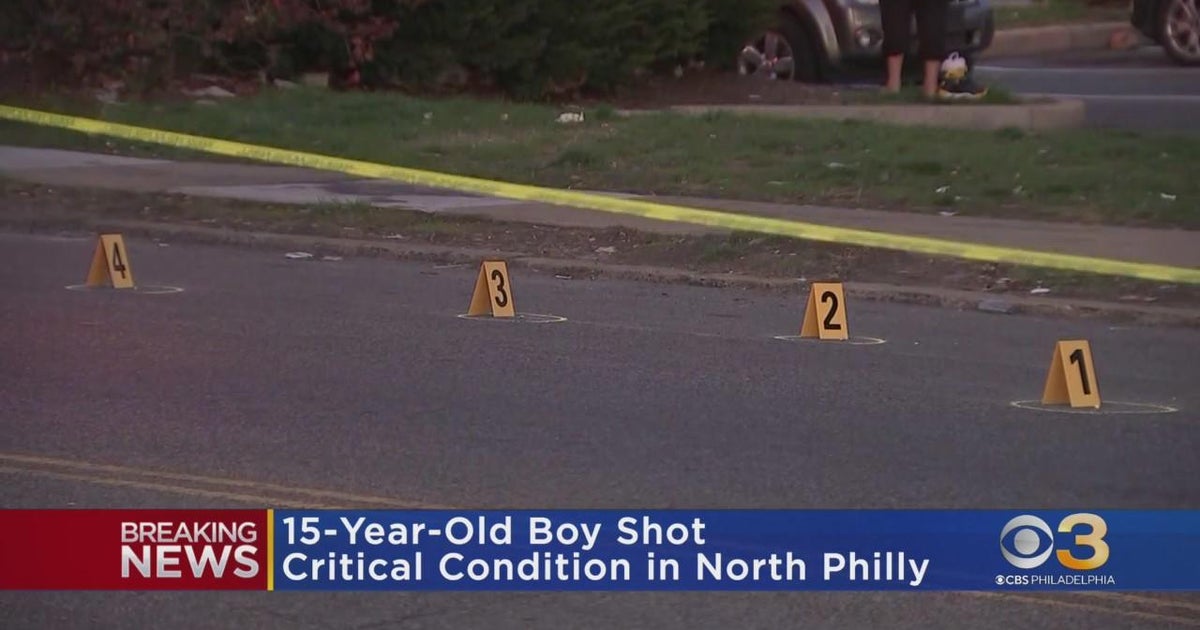 15-year-old critical after shooting in Philadelphia - CBS Philadelphia