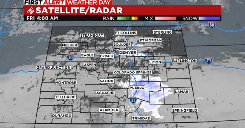 Colorado weather Snowstorm drops varying levels of accumulation in