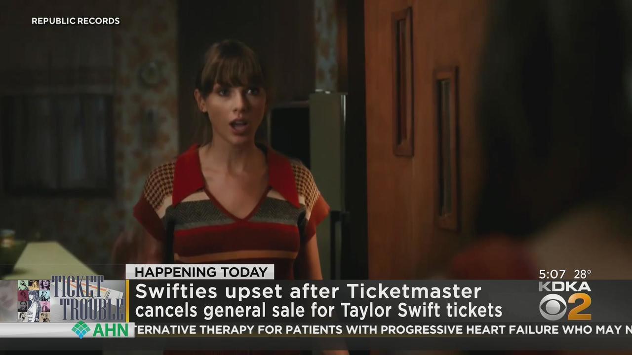 Swifties upset after Ticketmaster cancels general sale for concert tickets