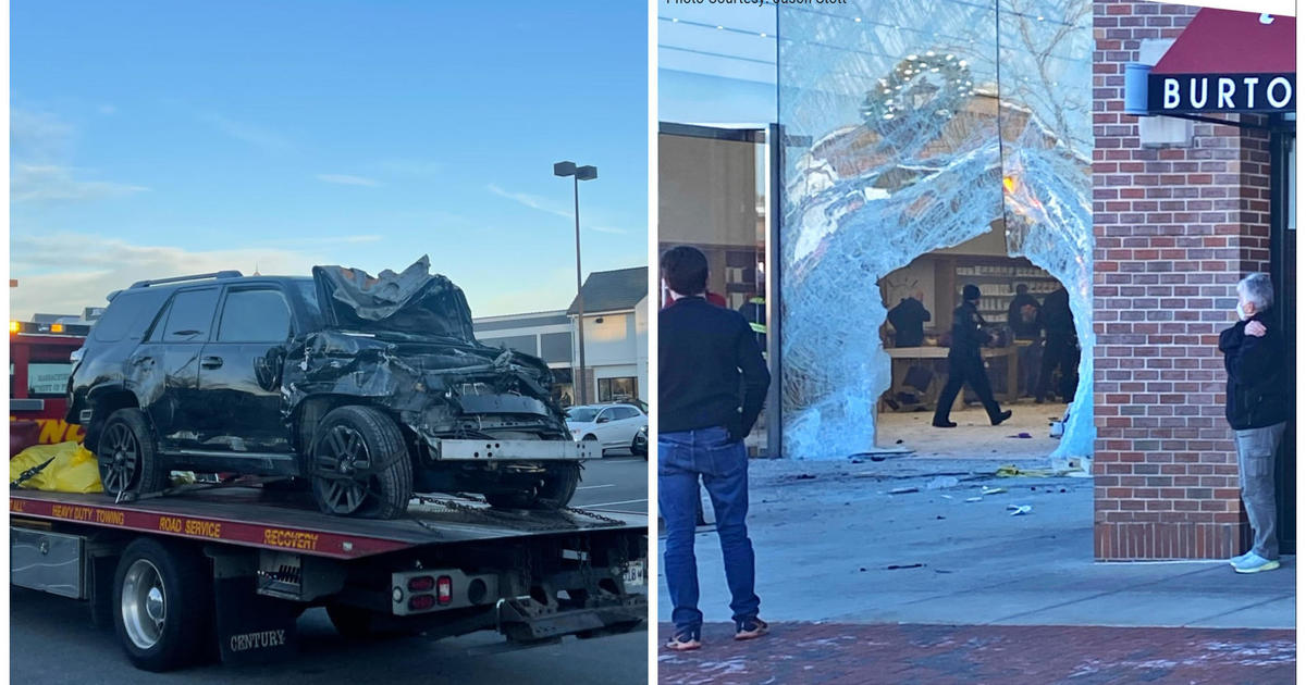 1 dead, 19 injured after SUV crashes into Apple Store in Hingham - CBS Boston