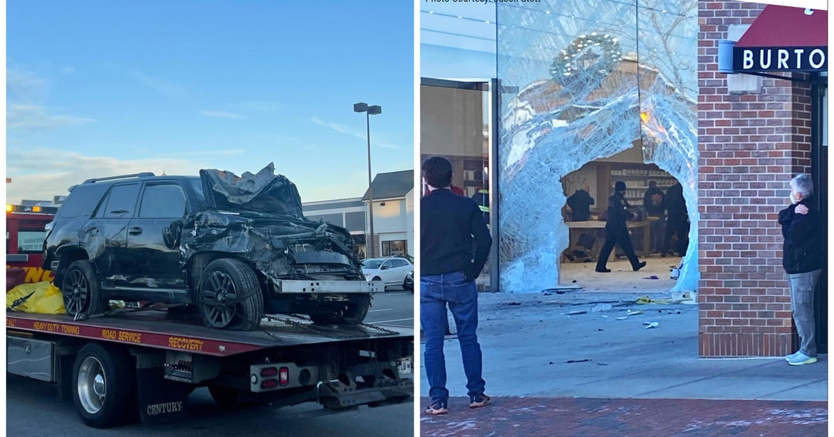 1 dead, 19 injured after SUV crashes into Apple Store in Hingham CBS