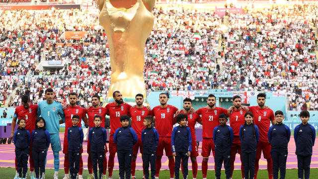 Iran's soccer players refuse to sing national anthem ahead of World Cup opening match