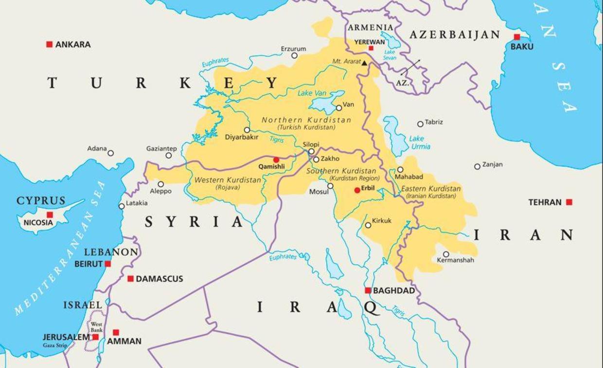 Карта турции сирии