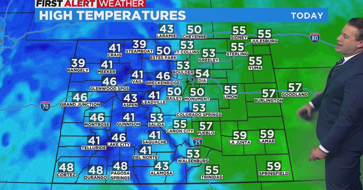 Quick shot of snow coming late Wednesday night - CBS Colorado