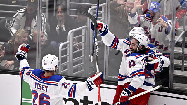 New York Rangers defeated the Los Angeles Kings 5-3 during a NHL hockey game at Crypto.com Arena in Los Angeles. 