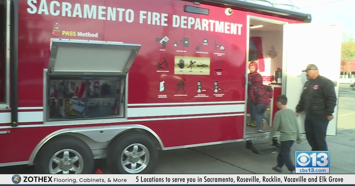 Sacramento Fire Department using new fire safety trailer to educate kids