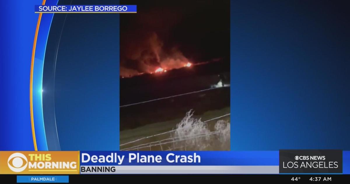 Pilot killed in Banning plane crash - CBS Los Angeles