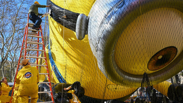 Macy's Thanksgiving Day Parade balloons inflated ahead of the big day 