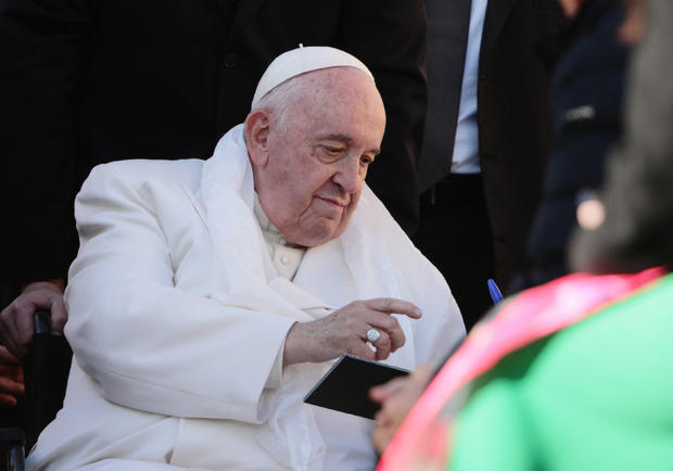 Pope Francis during the General Audience in St. Peter's Square 