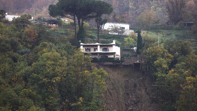 Landslide on the Italian holiday island of Ischia 