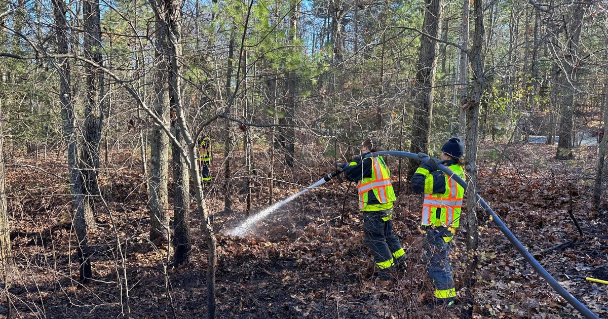 Boxford brush fire sparked by embers from woodstove CBS Boston