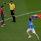 Protester runs onto field with rainbow flag during World Cup match