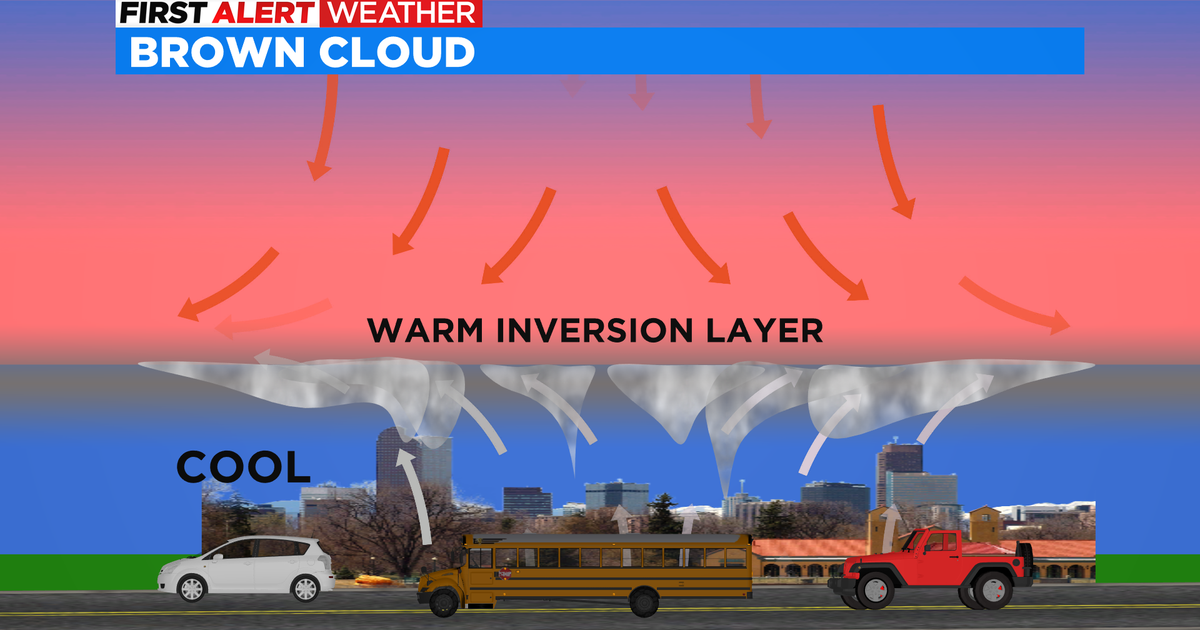 Colorado Weather: Cold air causes brown cloud to return - CBS Colorado