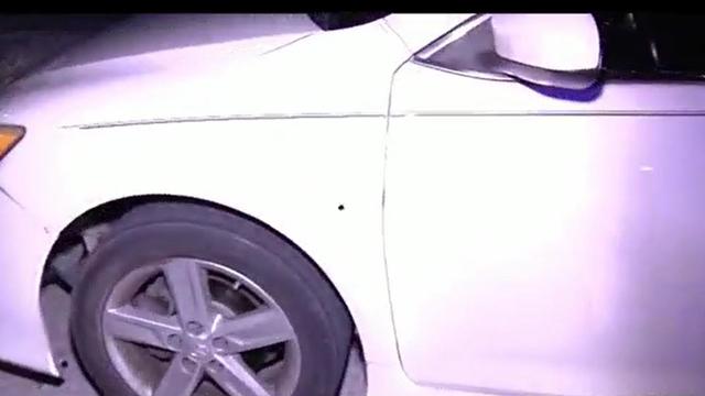 Driver targeted by car 