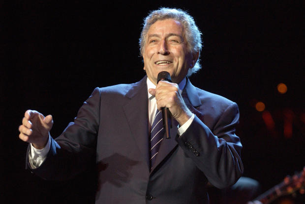 Tony Bennett performs during Neil Young's annual Bridge School Benefit at Shoreline Amphitheatre on October 24, 2004, in Mountain View, California. 