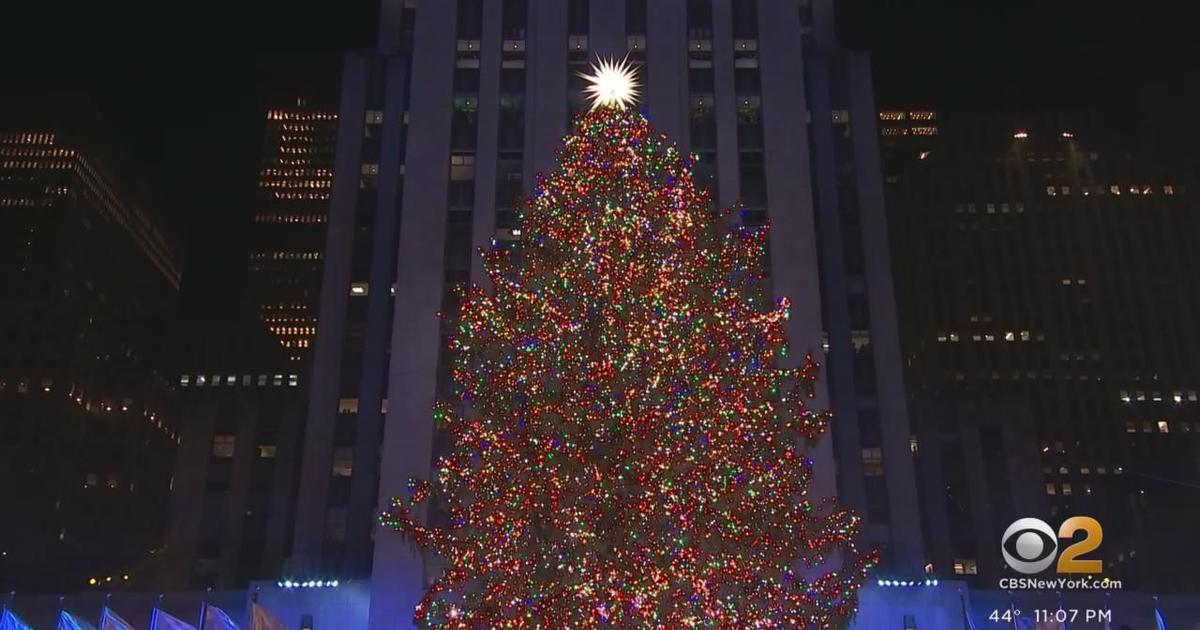 New York Vs. London Christmas Tree switch-on 