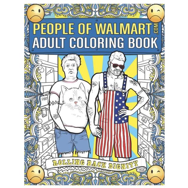People of Walmart Adult Coloring Book 