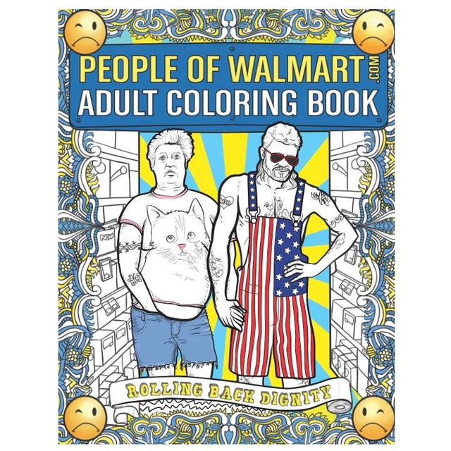 People of Walmart Adult Coloring Book 