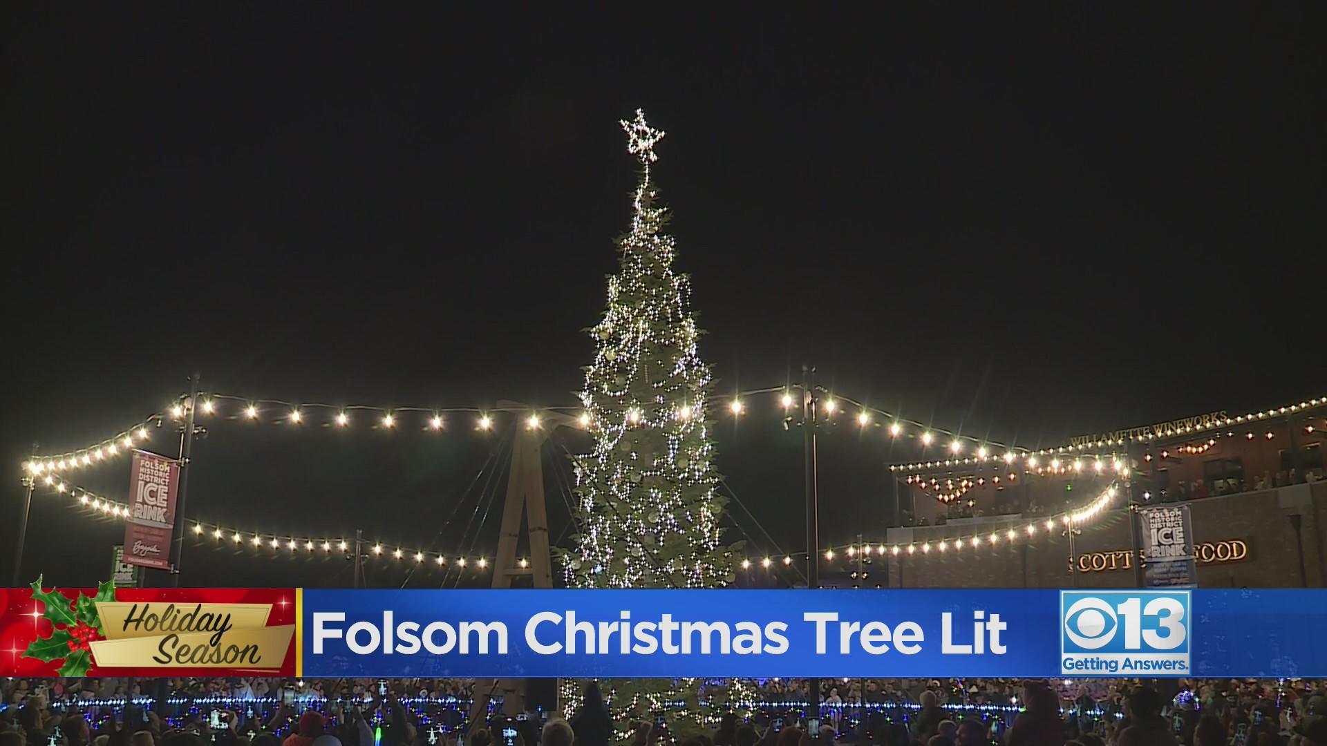 Folsom Christmas tree lighting ceremony held Friday night