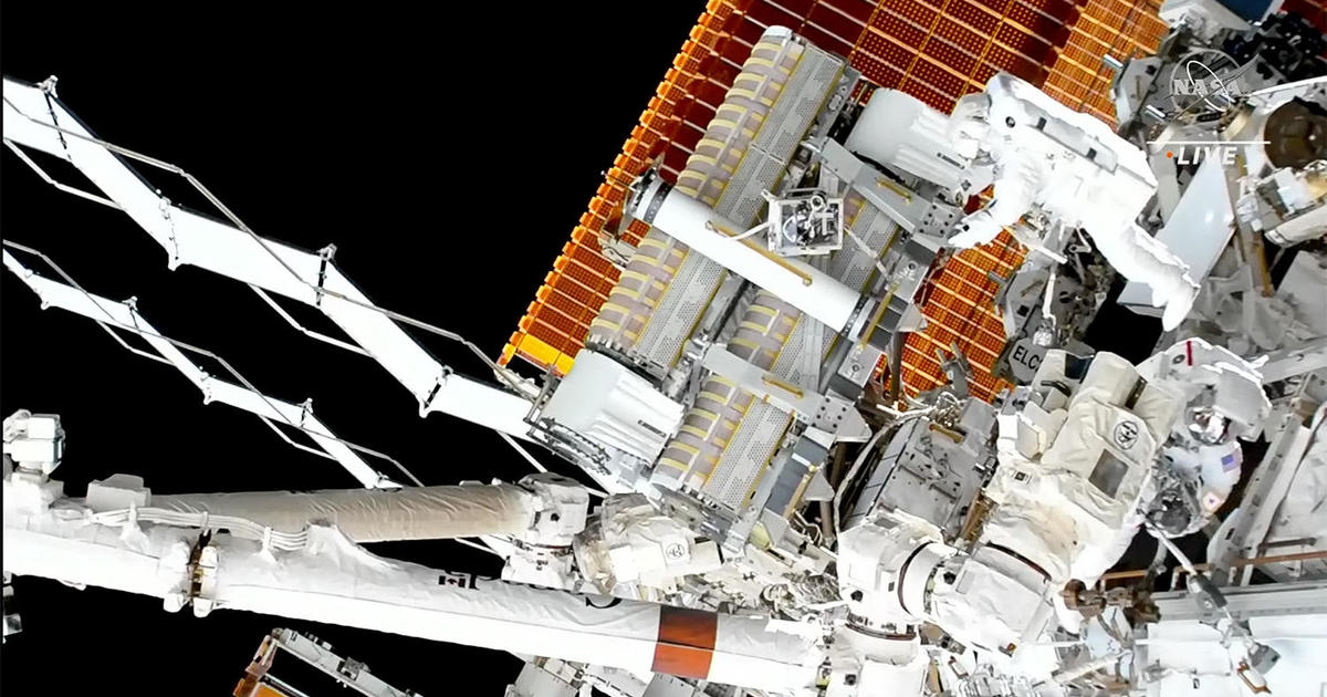 Spacewalkers resume solar power system upgrade on International Space Station
