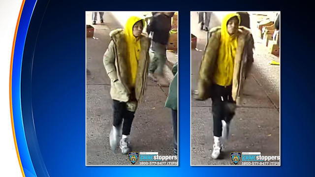 Surveillance photos of a man accused of a hitting a Midtown building manager in the head with a chair. 