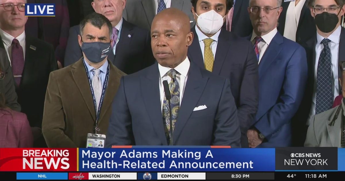 Mayor Adams makes health announcement - CBS New York